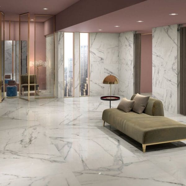 MARCA CORONA Motif Extra 60x120 Calacatta Silver Opaco
