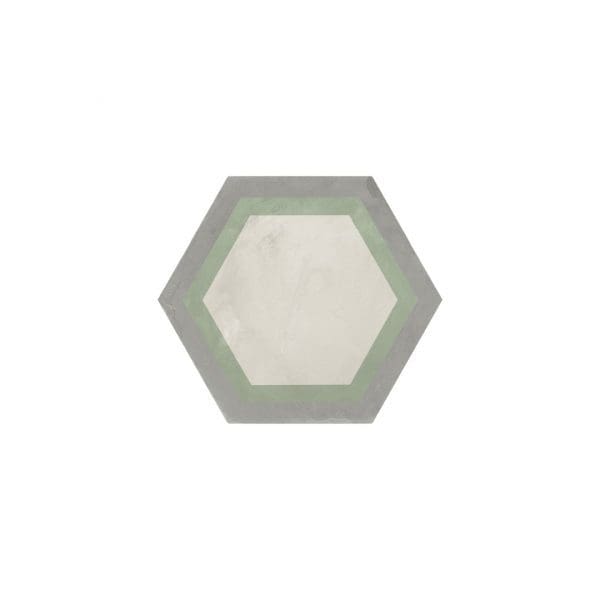 MARCA CORONA Terra.Art 25x21,6 Cornice Sabbia/Menta esagona