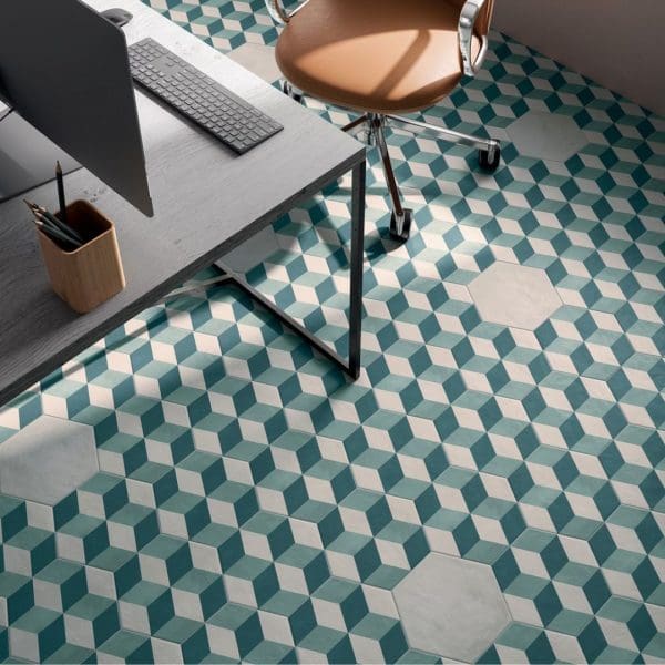 MARCA CORONA Terra.Art 25x21,6 Cubo Oceano/Cielo esagona - immagine 3
