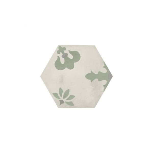 MARCA CORONA Terra.Art 25x21,6 Giglio Sabbia/Menta esagona