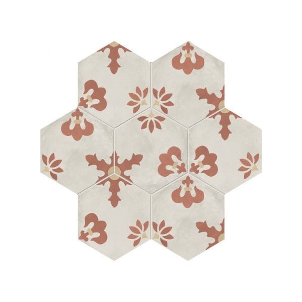 MARCA CORONA Terra.Art 25x21,6 Giglio Tramonto/Crema esagona - immagine 2