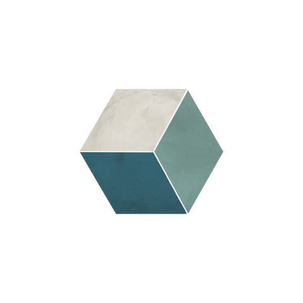 MARCA CORONA Terra.Art 25x21,6 Rombo Oceano/Cielo esagona