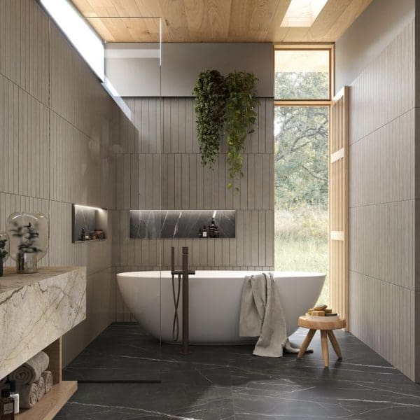 MARCA CORONA Scultorea Dark diamond 60x120 opaco